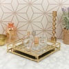 Metal Frame Mirror Tray Set 20x20cm & 25x25cm [316088]