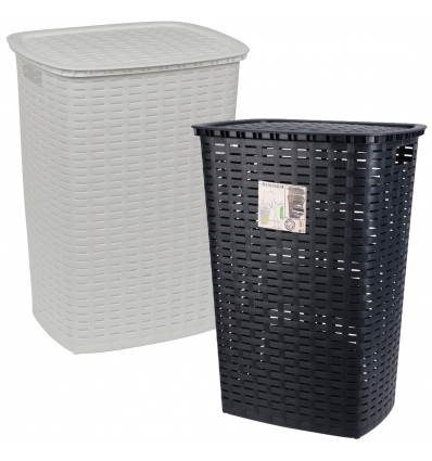 53Ltr Plastic Rattan Design Basket [655514]