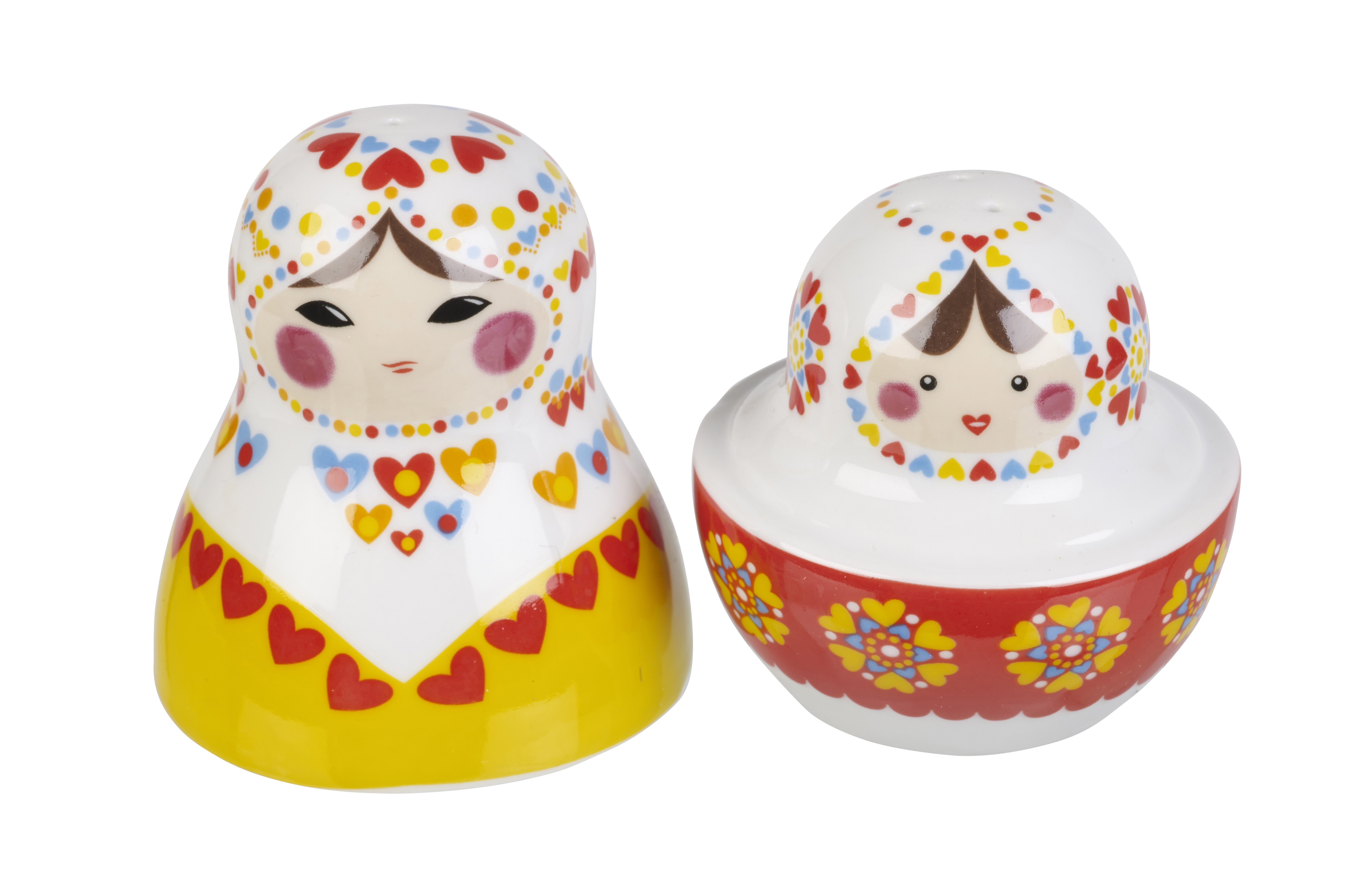 Russian Dolls Novelty Salt And Pepper Pots Shakers Cellar Cruet