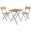 Foldable Bistro Wooden Set of Table & 2 Chairs [855204]