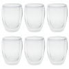 Set of 6xDouble Wall Glasses