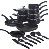 15 Pcs Blauman Cookware Set With Soft Touch Handles & Kitchen Tool Set