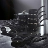 15 Pcs Blauman Cookware Set With Soft Touch Handles & Kitchen Tool Set