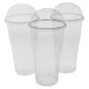 60 x 16oz Clear BioWare Plastic Smoothie/Slush Cups with Lids [002698]