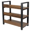 SD 3 Tier Metal & Wood Shelf Unit