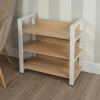 SD 3 Tier Metal & Wood Shelf Unit