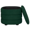 GIGI Velvet Rib Ottoman Storage Stool