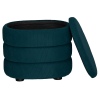 GIGI Velvet Rib Ottoman Storage Stool