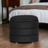 GIGI Velvet Rib Ottoman Storage Stool