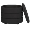 GIGI Velvet Rib Ottoman Storage Stool