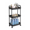 Plastic Storage Trolley with Castor Wheels