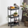 Plastic Storage Trolley with Castor Wheels