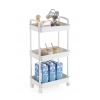 Plastic Storage Trolley with Castor Wheels