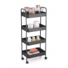 Plastic Storage Trolley with Castor Wheels