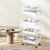 Plastic Storage Trolley with Castor Wheels