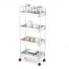 Plastic Storage Trolley with Castor Wheels