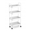 Plastic Storage Trolley with Castor Wheels