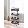 Plastic Storage Trolley with Castor Wheels