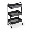 3 Tier Metal Storage Trolley with Wheels