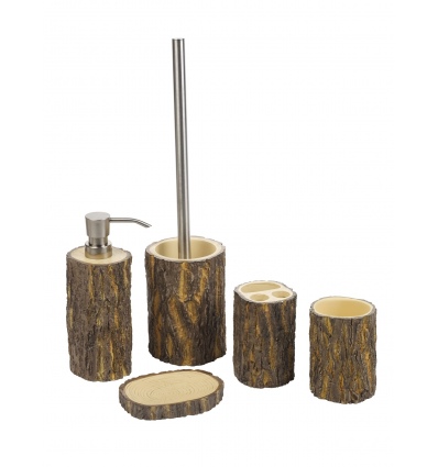 Tree Bark Bathroom Set 