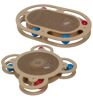 Cat Scratch Pad Toy with Catnip