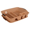 Rattan Dish Drainer With A Tray [007577]