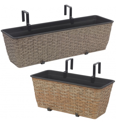 Rattan Rectangular Planter Box