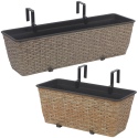 Rattan Rectangular Planter Box