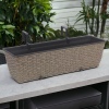 Rattan Rectangular Planter Box