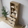 Fuji 3 Drawer Chest Cabinet & Bookcase