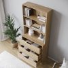 Fuji 3 Drawer Chest Cabinet & Bookcase