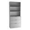 Fuji 3 Drawer Chest Cabinet & Bookcase