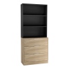 Fuji 3 Drawer Chest Cabinet & Bookcase