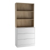 Fuji 3 Drawer Chest Cabinet & Bookcase