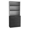 Fuji 3 Drawer Chest Cabinet & Bookcase