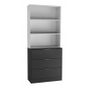 Fuji 3 Drawer Chest Cabinet & Bookcase