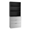 Fuji 3 Drawer Chest Cabinet & Bookcase