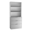 Fuji 3 Drawer Chest Cabinet & Bookcase