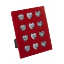 Red 12 Picture Heart Photo Frame [740044]