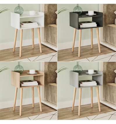 Barndale Bedside Table with Pinewood Legs