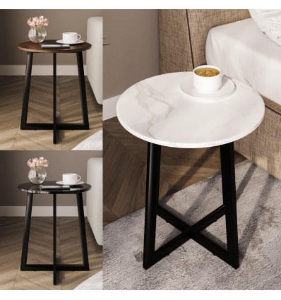 Bianca MDF Side Tables with Steel Legs