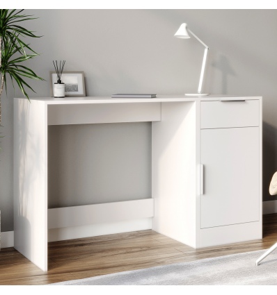Compact PC Desk and Side Cabinet Combo Set