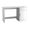 Compact PC Desk and Side Cabinet Combo Set