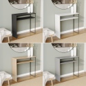 Chester 80cm Wood & Steel Console Table