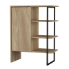 Chester 60cm Wood & Steel Side Cabinet Shelf