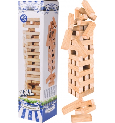 60 Pcs Outdoor Wooden Giant Sized Jumbling Tower [115421]