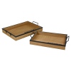 2 Pcs Bistro 'Coffee Bar' Tray Set [682237]