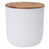 White Storage Jar with Bamboo Lids [456494]