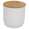 White Storage Jar with Bamboo Lids [456494]