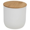 White Storage Jar with Bamboo Lids [456494]